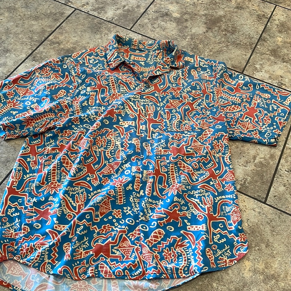 90s Big Head designs button down dress-casual shirt size large
